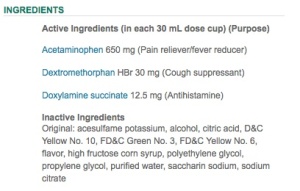 Vicks NyQuil Cold Flu Ingredients